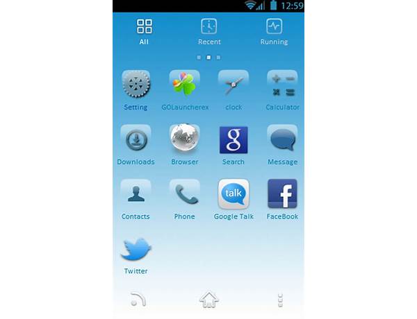 Alpha-I GOLauncher EX Theme for Android - Download the APK from Habererciyes